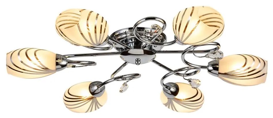 Brilagi - Felületre szerelhető csillár MEGAPOLIS 6xE14/60W/230V fényezett króm