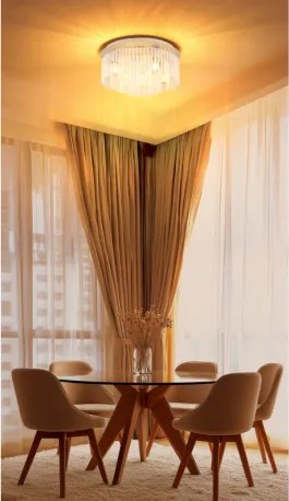 GLOBO 15698D1B GORLEY Glamour Mennyezeti Lámpa IP20