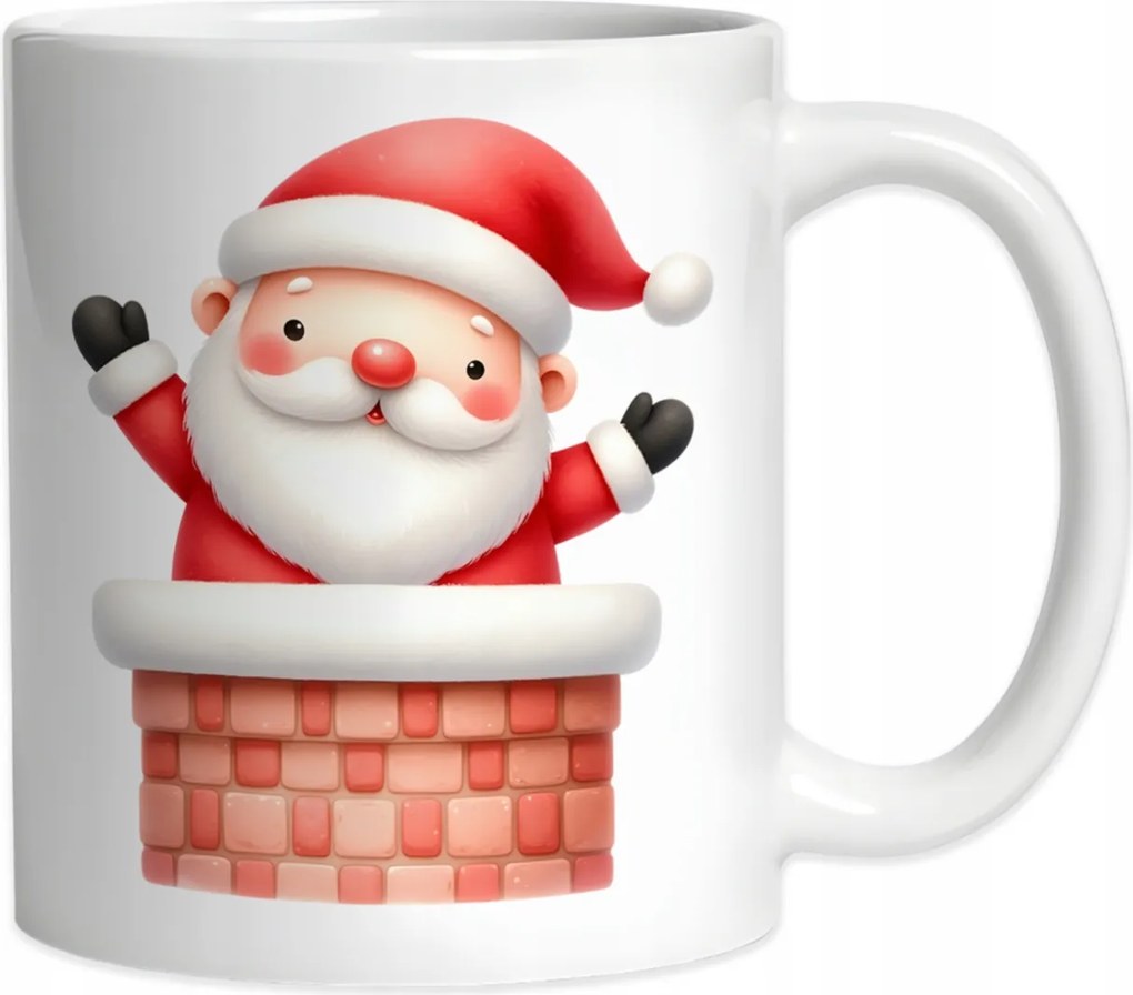 Karácsonyi bögre Mikulás Csillag a Kéményben Karácsony 330ml