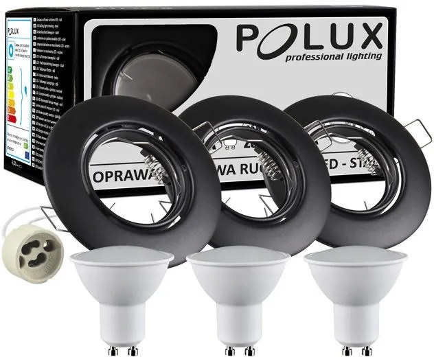 Polux OLIN 306227 Beépíthető spotlámpa 1x3,5W/GU10 3000K 250LM IP20
