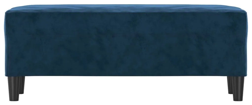 kék bársony pad 100 x 35 x 41 cm