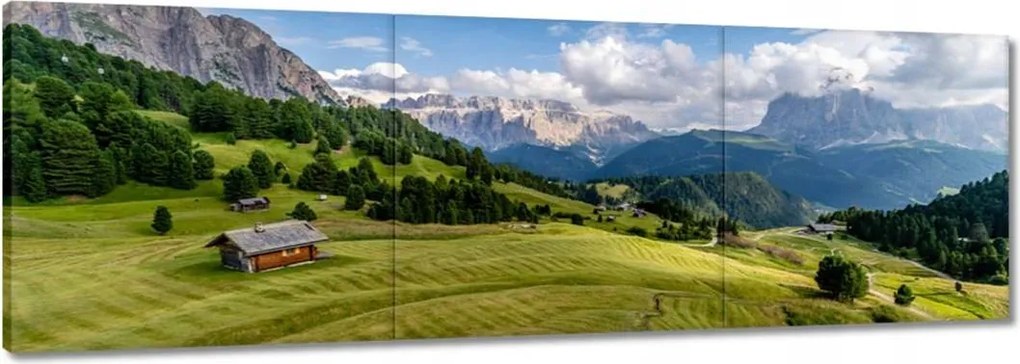 Vászonkép 150x50 Bárányok a hegyi réten