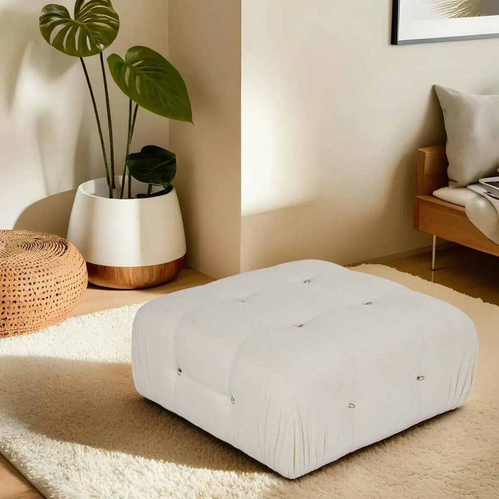 Bubble Pouffe Beige zsámoly