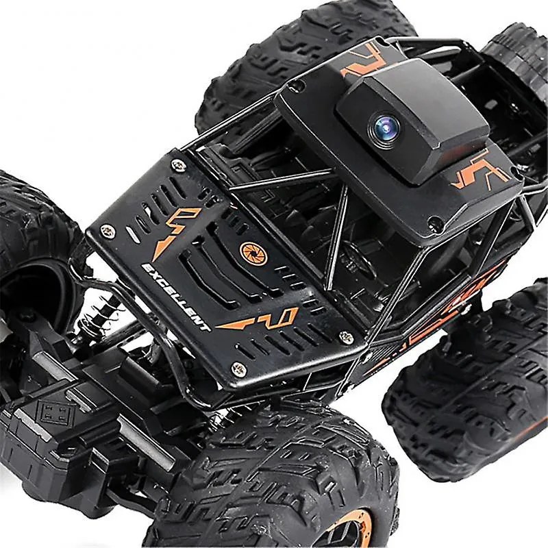 1:18 Távirányítós Sziklamászó Terepjáró HD Wifi Kamerával 4 WD hajtás 3.7V Akku Kamerás Autó