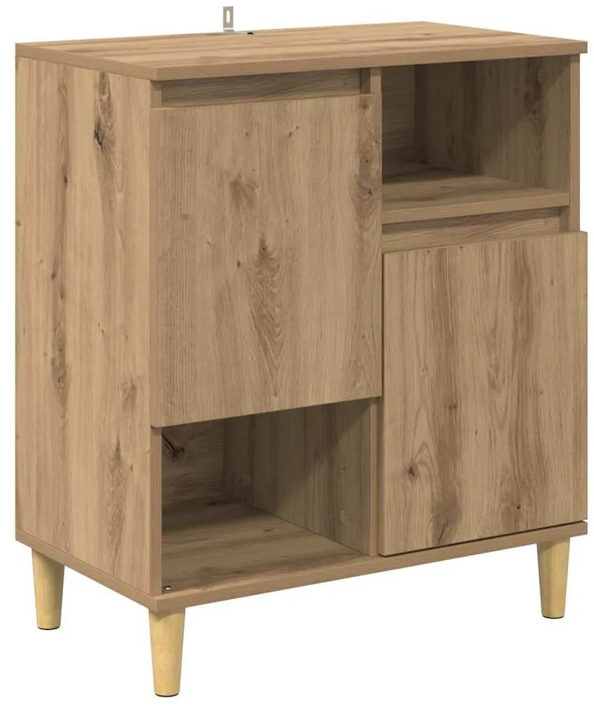 Oldalszekrények 2 pcs Artisan tölgy 60 x 35 x 70 cm Faanyag