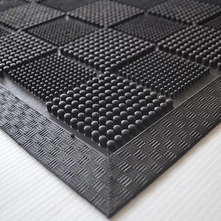 Gumi tisztítószőnyeg Pin Squares 40 x 60 x 0,7 cm, fekete