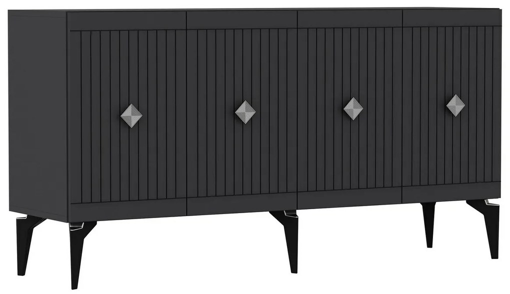 Midas Anthracite and Silver szekrény