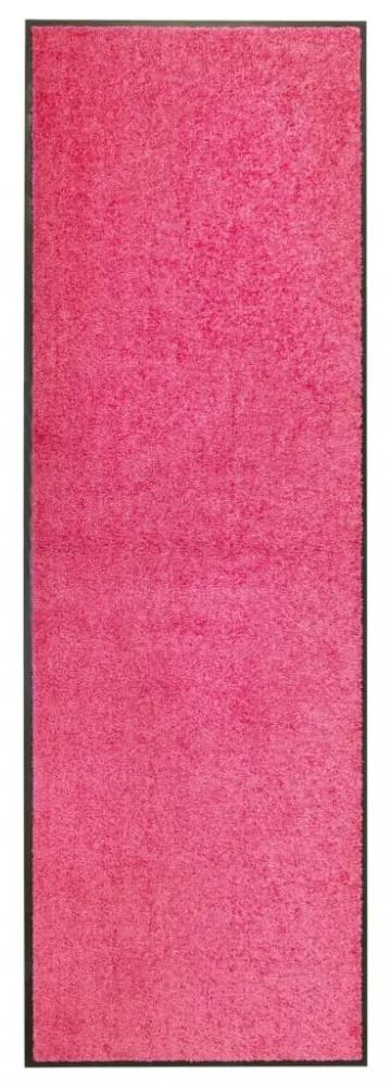 Rózsaszín kimosható lábtörlő 60 x 180 cm