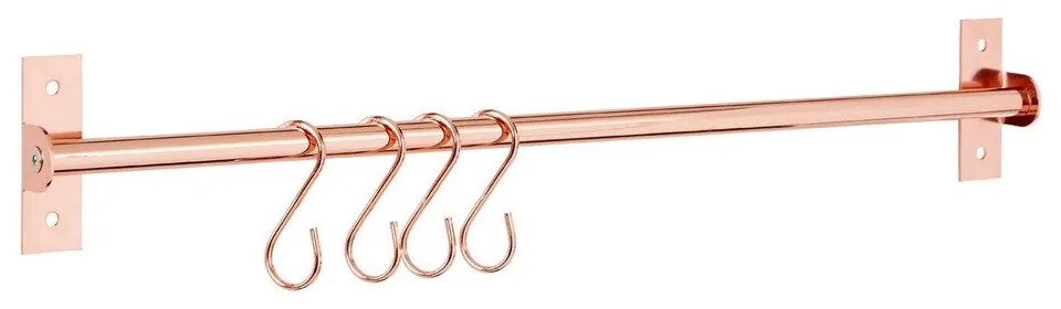 Rózsaarany színű fali vas rúd - Premier Housewares