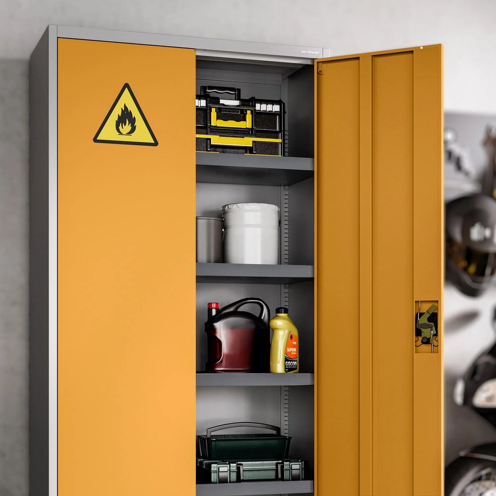 MARIA VEGYSZERSZEKRÉNY, 900 x 1850 x 400 mm, szürkéssárga