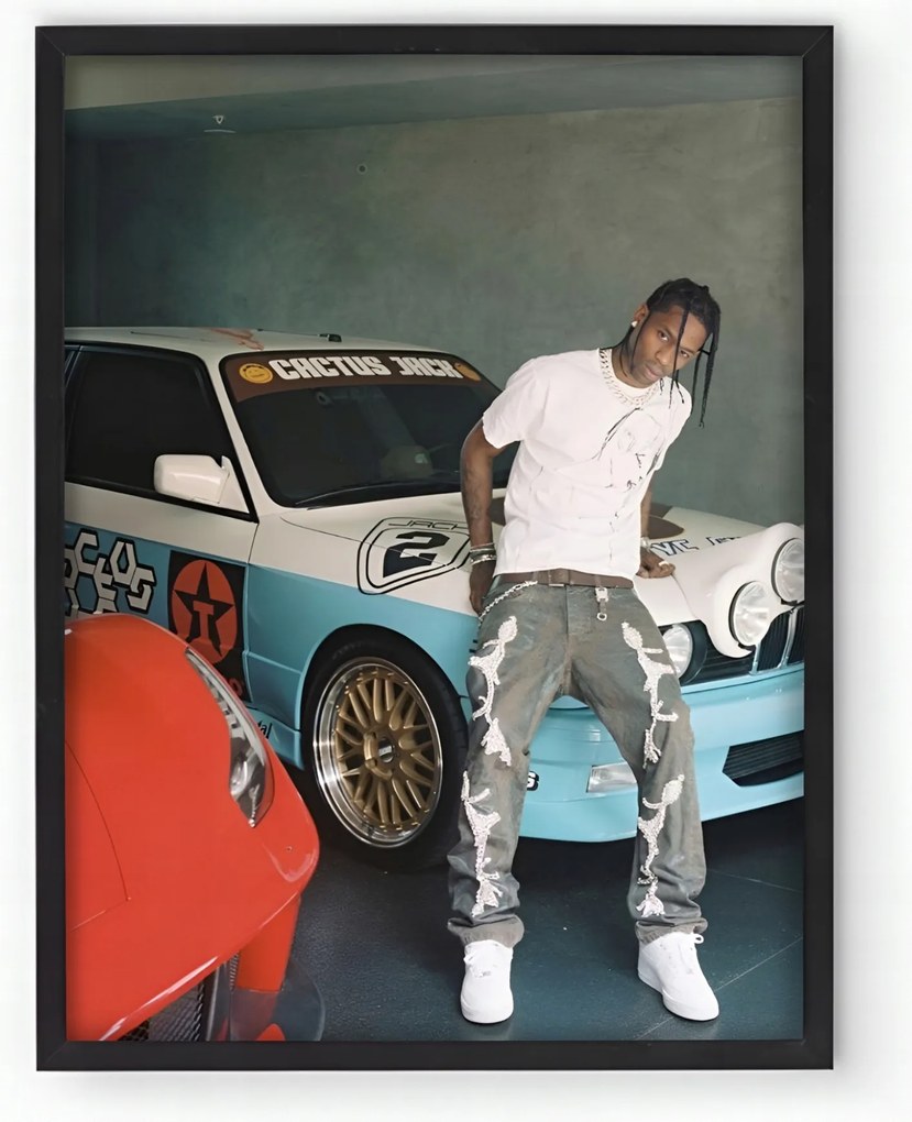 Travis Scott keretes poszter Nappaliba 20x30 cm Ajándék ötlet