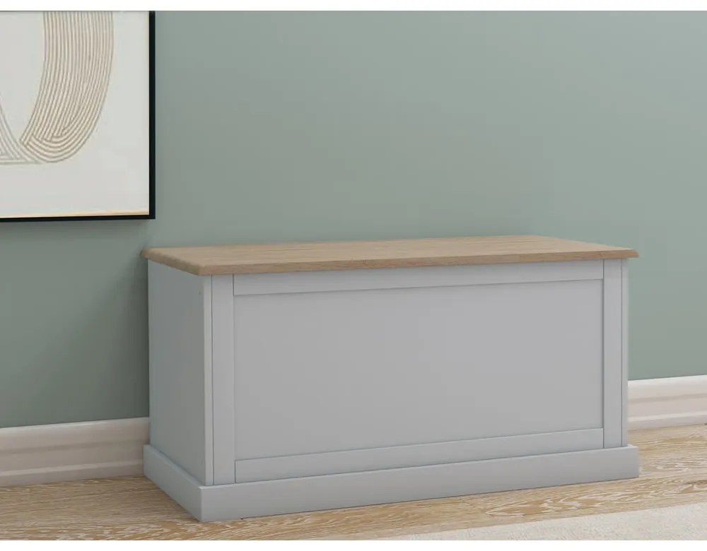 Szürke tárolóláda 90x45 cm Binz – Støraa