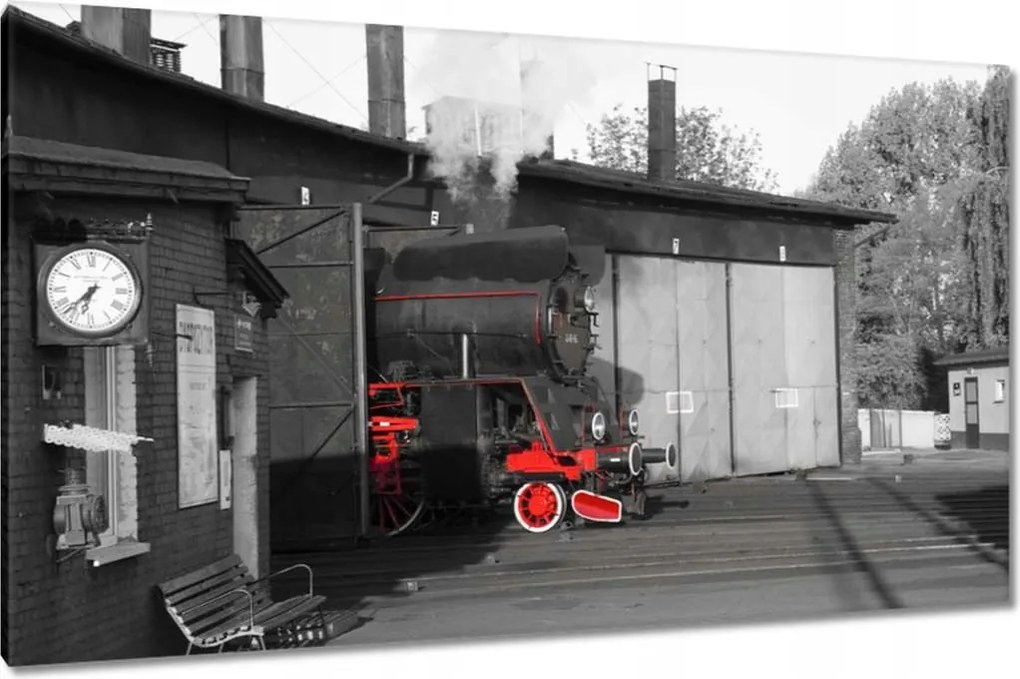 Festmények 120x70 Gőzmozdony Ol 49-69