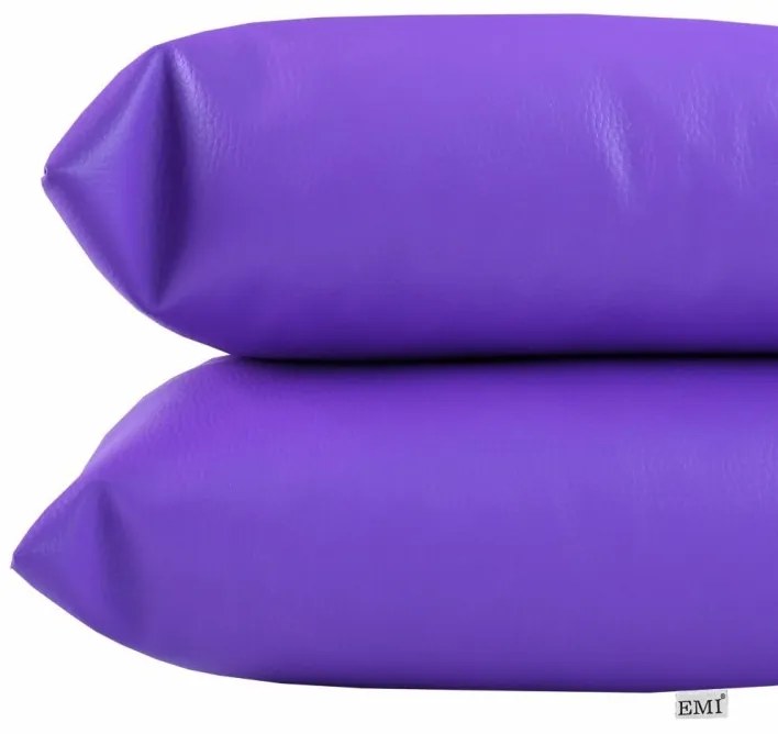 EMI lila színű műbőr párna, Párna 45x45 cm