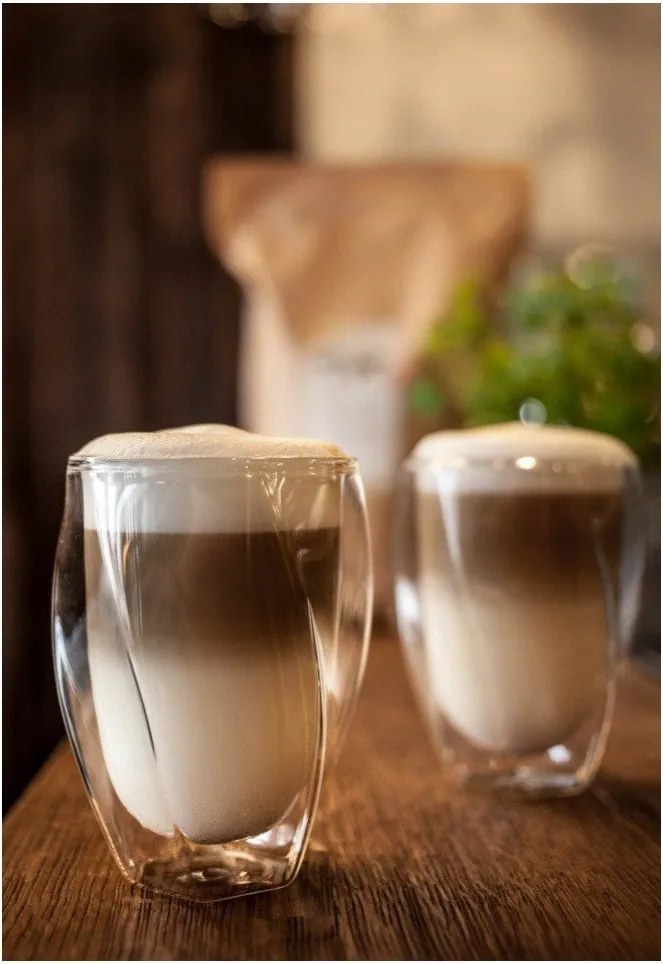 Latte 2 db duplafalú pohár, 300 ml - Vialli Design