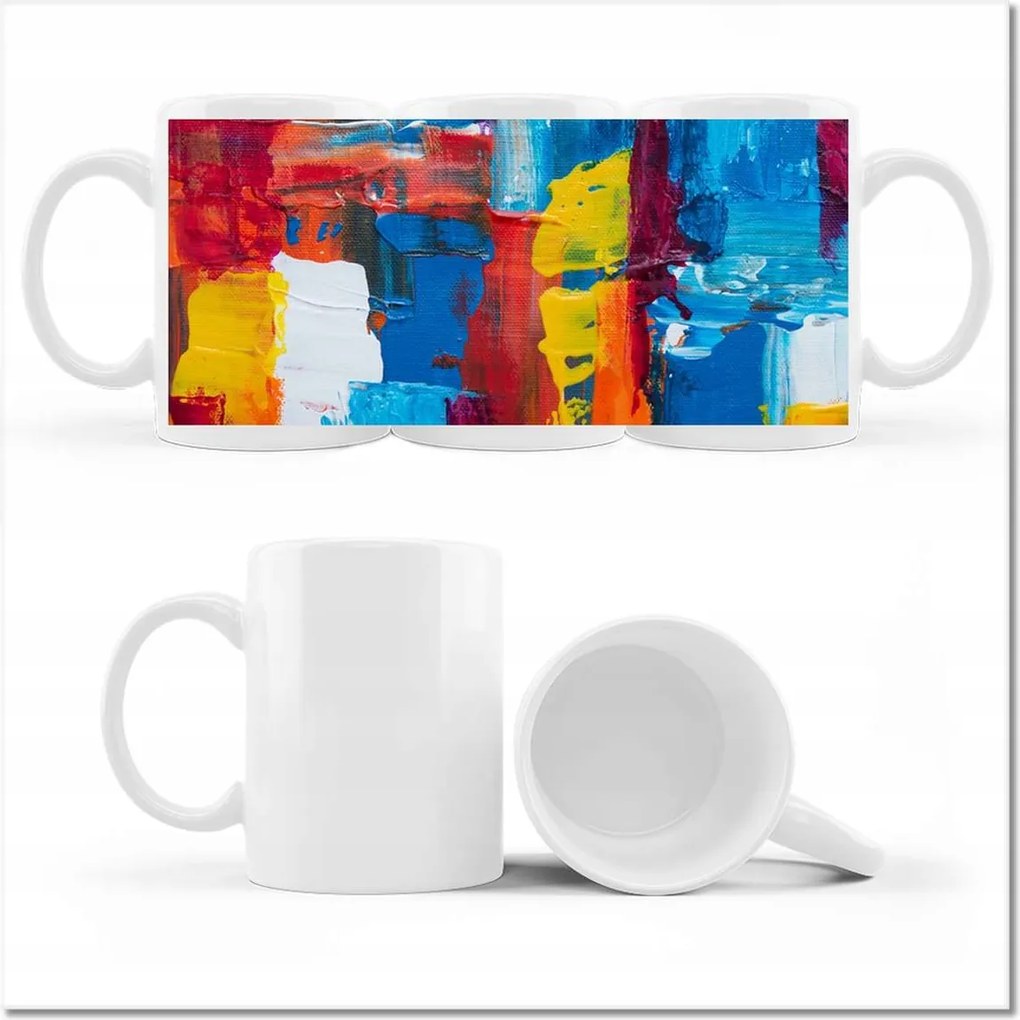 Kirk absztrakt nyomott mintás bögre