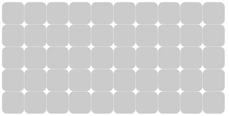 Square 50 db-os matt üvegmatrica szett - Ambiance