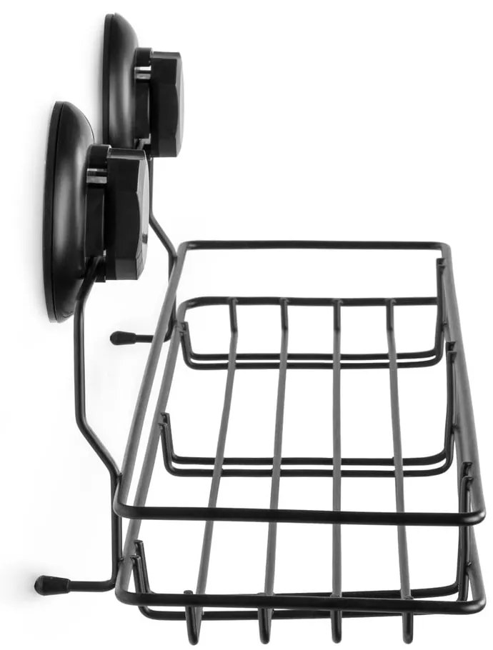 Bestlock Black Kitchen Shelf fekete öntapadós fali polc, 45,5 x 12 cm - Compactor