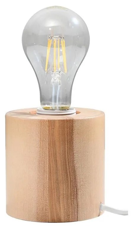 Sollux SL.0674 - Asztali lámpa SALGADO 1xE27/60W/230V fa