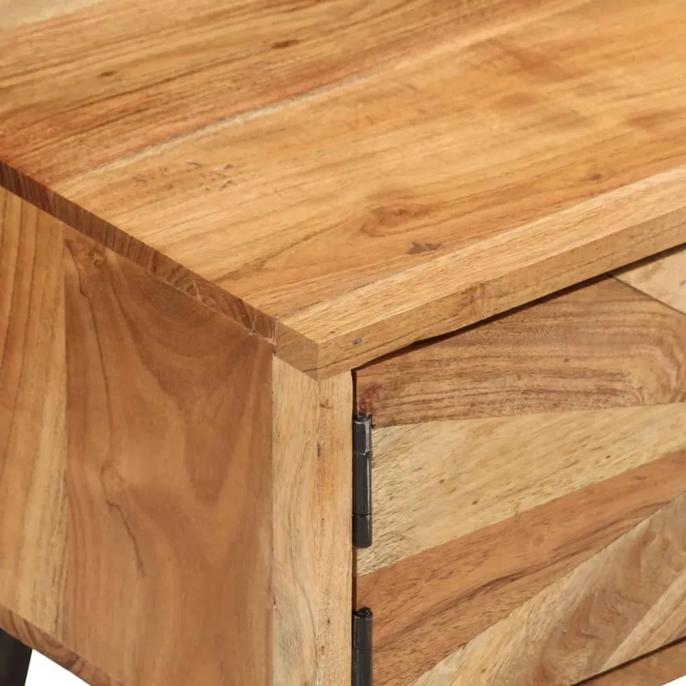 tömör akácfa TV-szekrény 145 x 35 x 35 cm