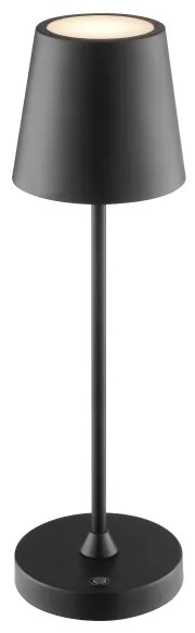 Brilliant - dimmelhető, tölthető érintésvezérelt asztali lámpa ELORA LED/2,5W/5V 2700K IP44 fekete