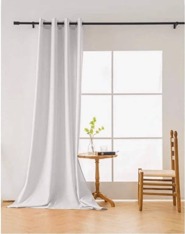 Fehér OXFORD LIGHT függöny 140x270 cm Felfüggesztés: Hullámos sínszalag