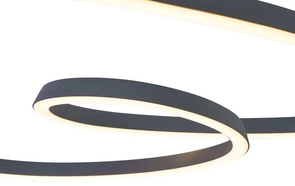 Skandináv függőlámpa fekete 72 cm LED-del, 3 fokozatban dimmelhető - Circuit