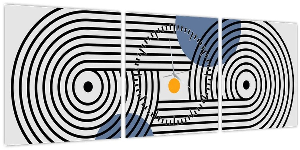 Kép - Minimalista absztrakció N⁰3 (órával) (90x30 cm)