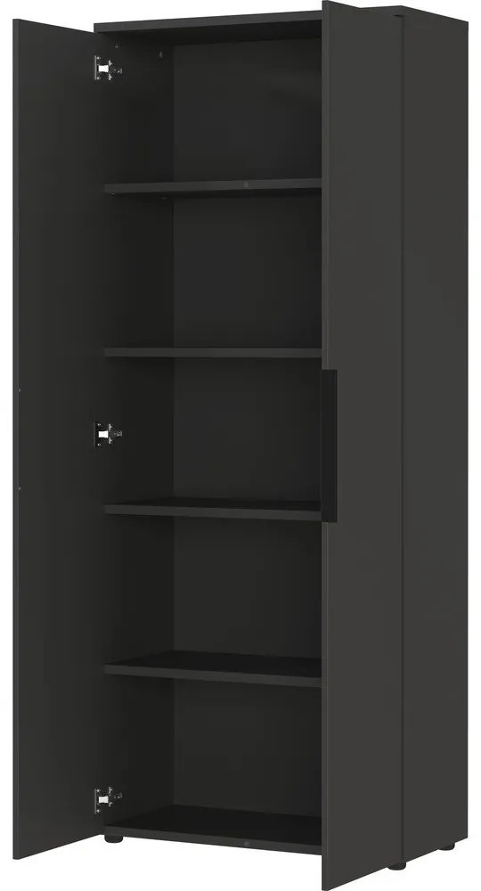 Antracitszürke ruhásszekrény 81x197 cm Mailand – Germania