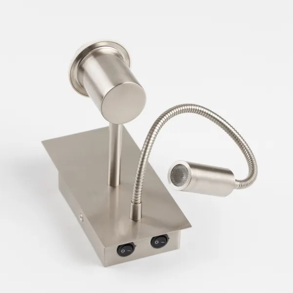 Brilagi - LED Fali lámpa NUBILA 1xE27/25W/230V+ LED/3W króm/sötét kék