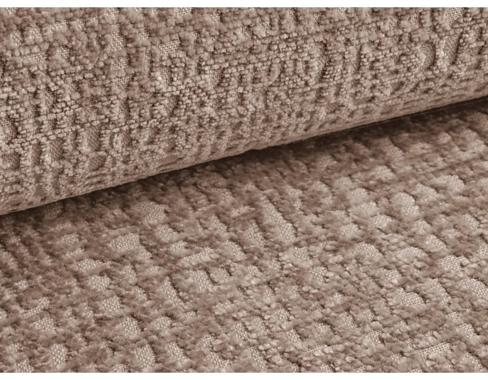 Világosbarna kinyitható-tárolóhelyes sarokkanapé Kalena – Makamii