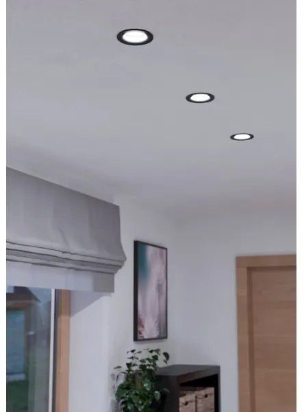 Eglo 33996 - LED Dimmelhető beépíthető lámpa SALICETO LED/6W/230V fekete