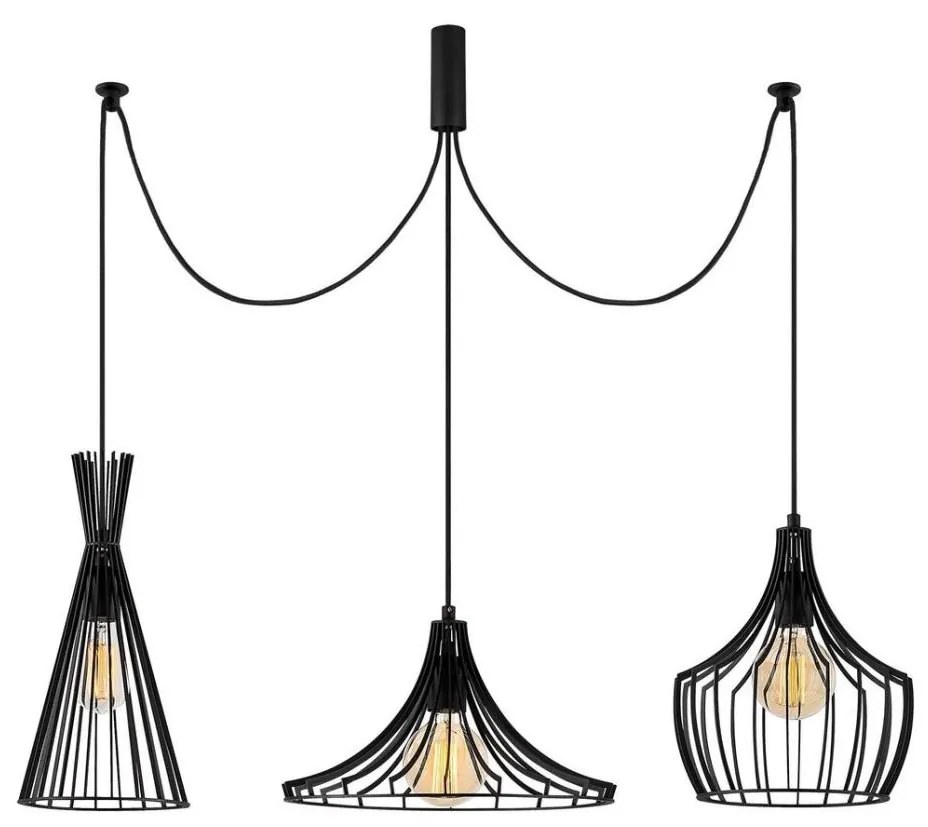 Csillár zsinóron MEZOPOTAMYA 3xE27/40W/230V pók