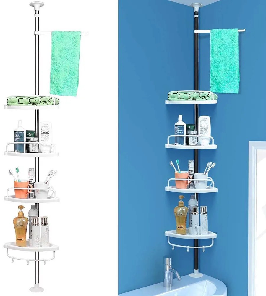 Teleszkópos fürdőszobapolc