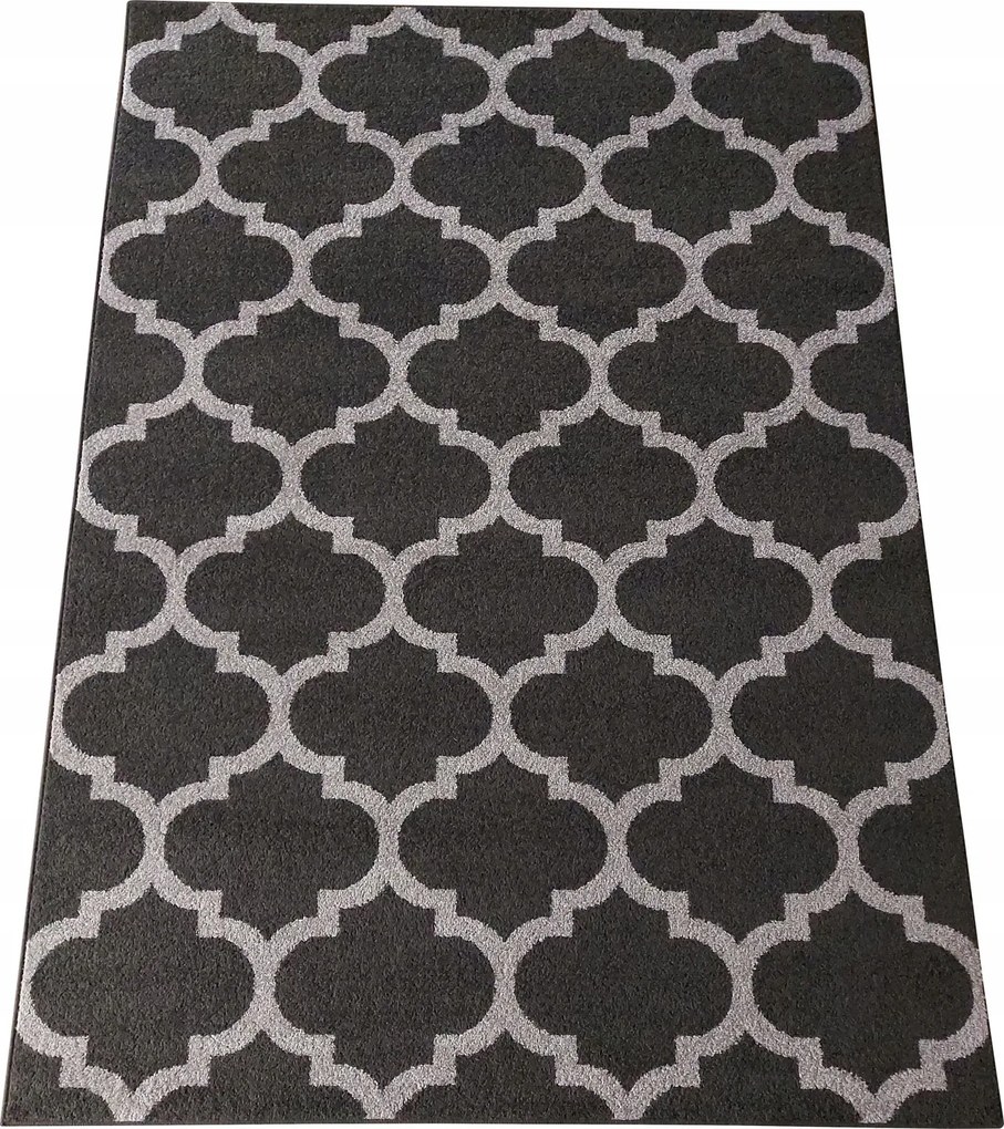 Marokkó szőnyeg grafit sötétszürke 200x300 cm