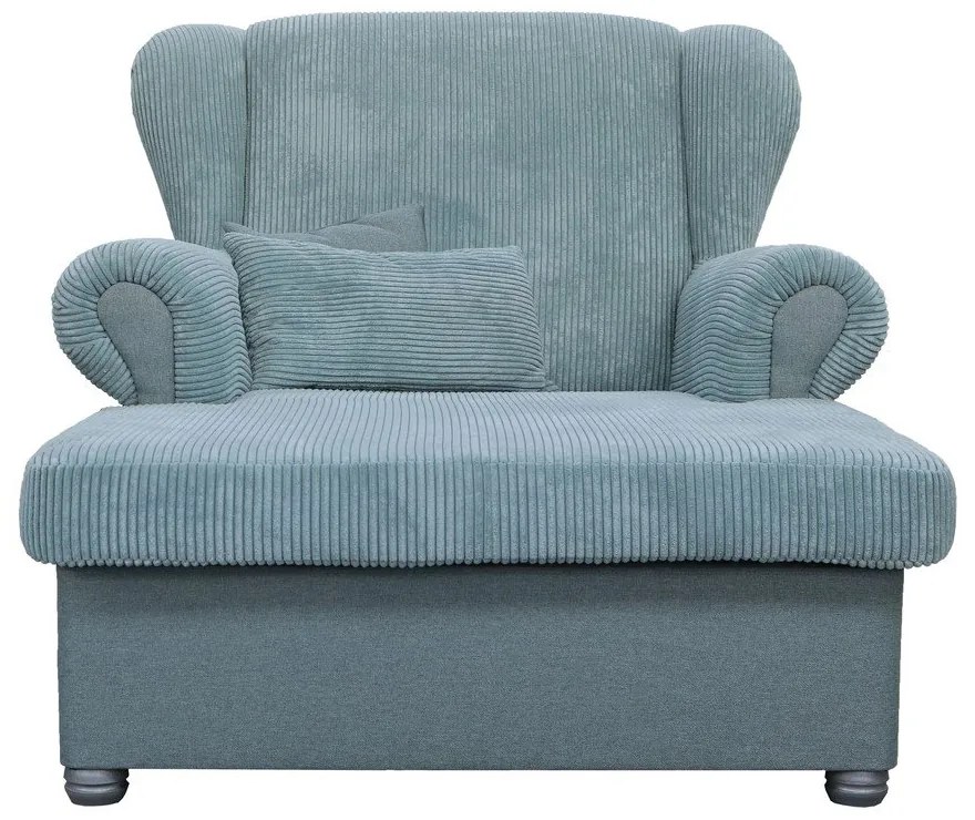 Szürkéskék kordbársony heverő Lord – Ropez