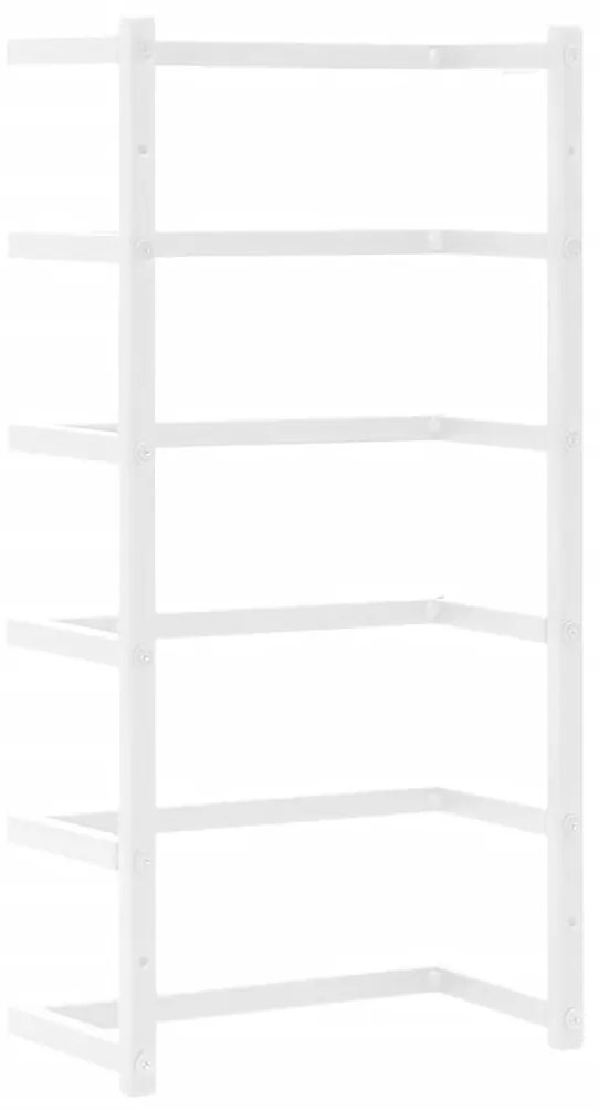 fehér acél törölközőtartó 24 x 12 x 48 cm