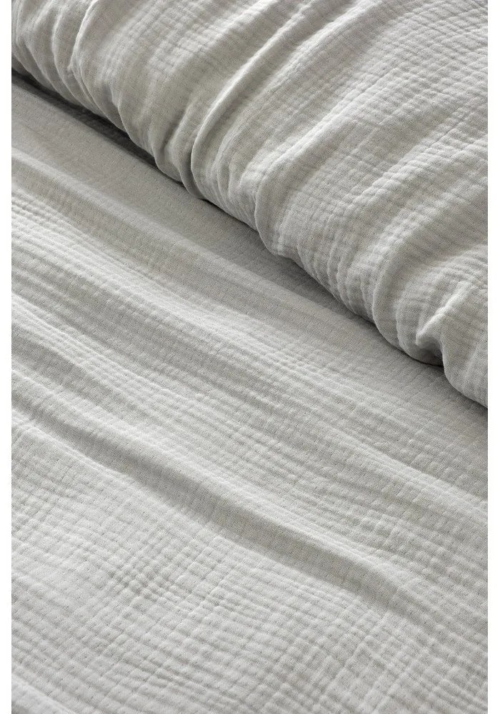 Világosszürke muszlin ágytakaró 220x250 cm Muslin – Mijolnir