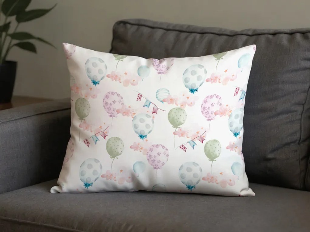 2 db díszpárnahuzat szett BALUNEA 40x60 cm, fehér