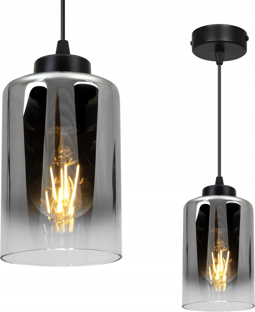 Mennyezeti Lámpa Lógó Csillár Egyetlen Elegáns Üveg Lámpabúra