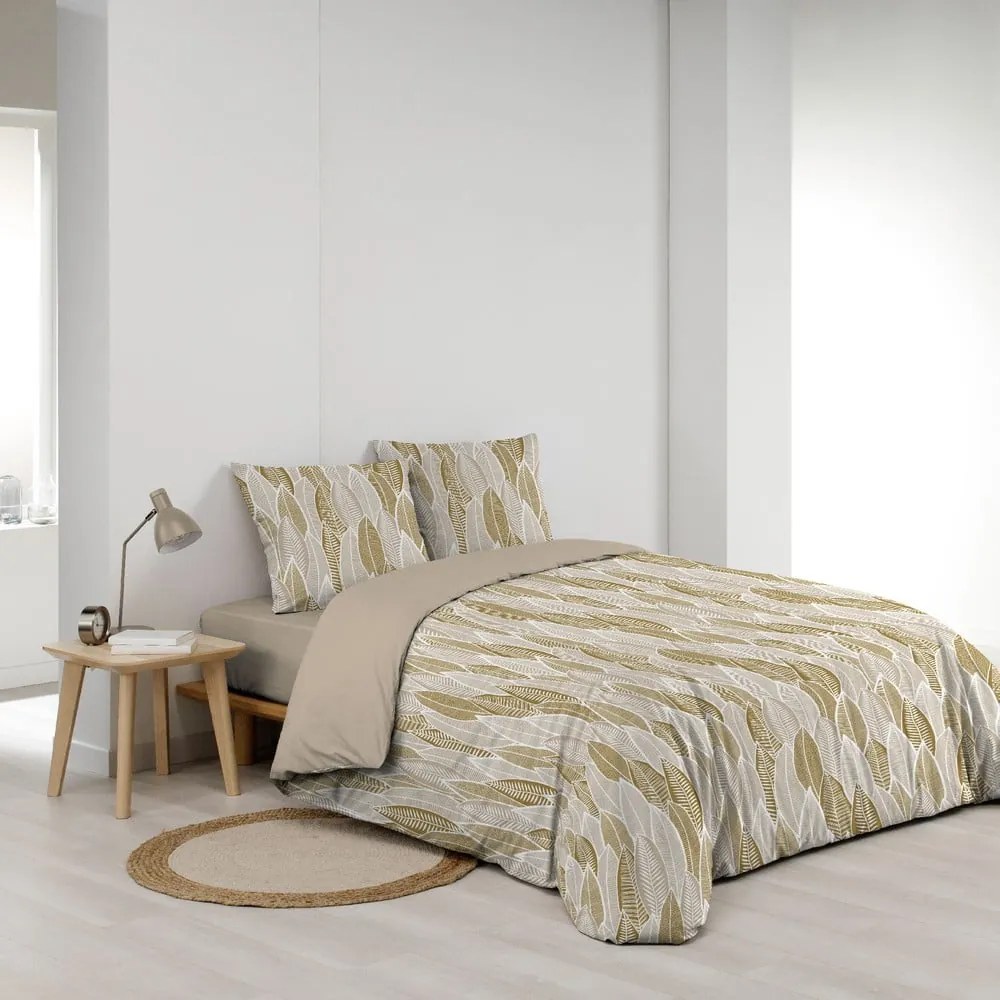 Okkersárga kétszemélyes-hosszabbított mikroszálas ágyneműhuzat 240x220 cm Kim – douceur d'intérieur