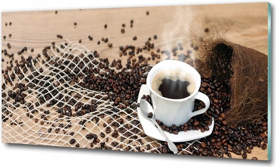 Fotó kép edzett üveg lime és víz 125x50