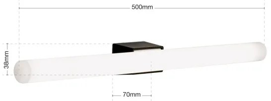 Orion Soff 3-484 - LED Fali lámpa VISAGIST 1xS14d/8W/230V fekete