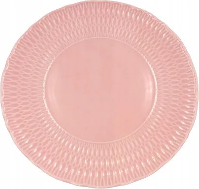 Ebédlő tányér nagy 28 cm Sofia LB07 Rózsaszín Ćmielów