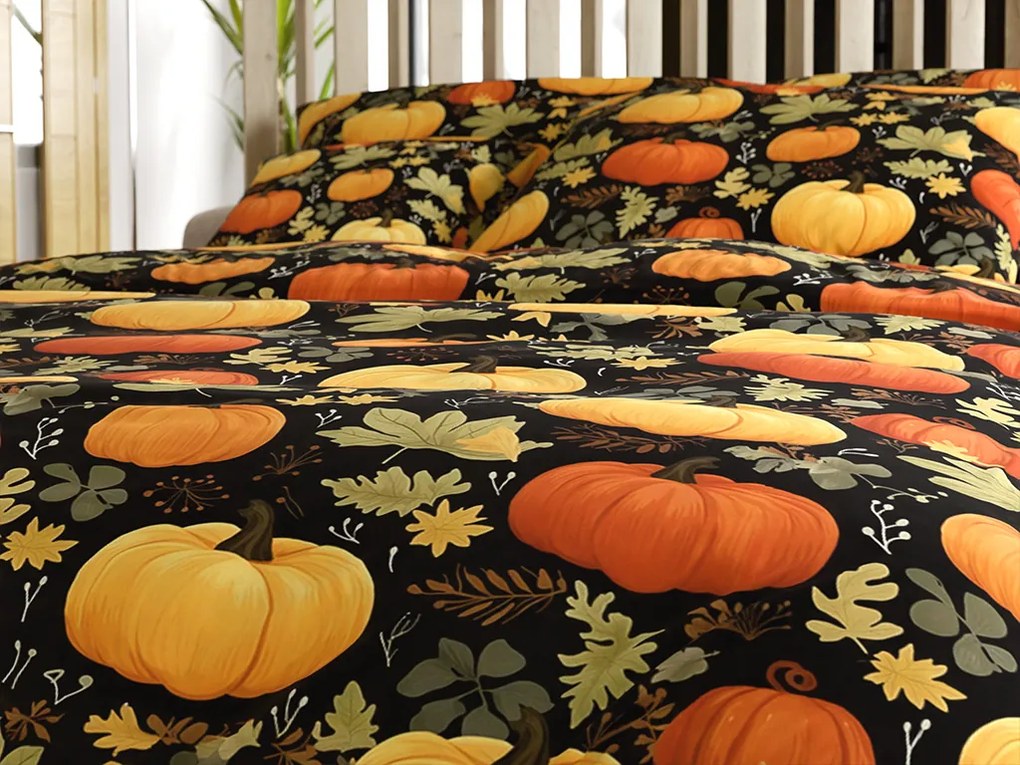 Mikroszálas ágyneműhuzat ORANGE PUMPKINS színes Ágyneműhuzat mérete: 70 x 90 cm | 140 x 200 cm
