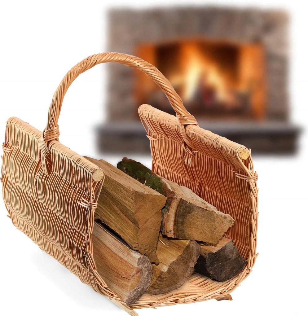 Fonott Kosár Kandalló Fa Tűzifa Tároló Kosár Kandallóhoz Erős