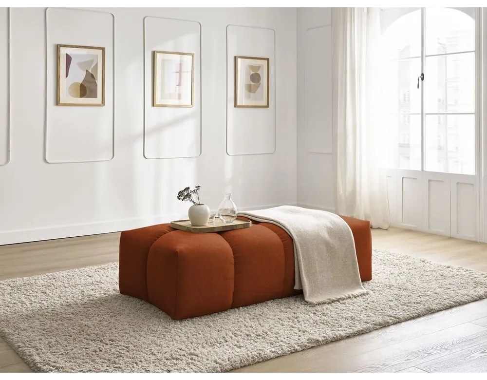 Téglavörös zsenília lábtartó Everest – Bobochic Paris