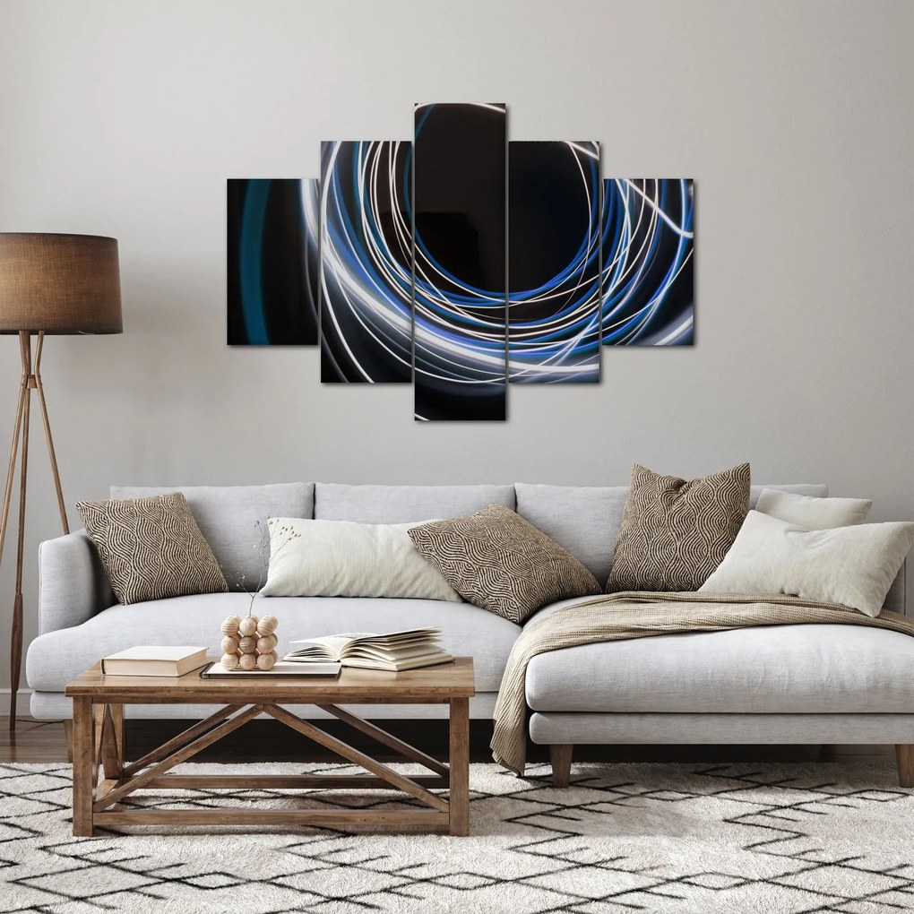 Kék vonalak képe (150x105 cm)