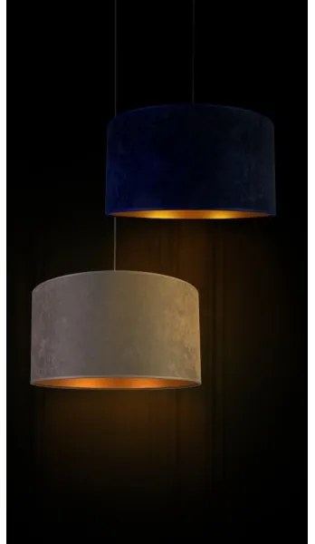 Duolla - Csillár zsinóron ROLLER 1xE27/40W/230V átm. 40 cm kék