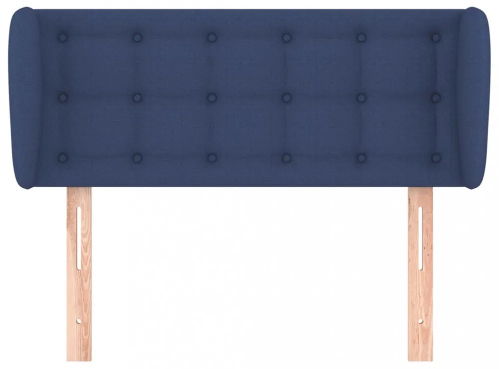 kék szövet fejtámla 103x23x78/88 cm